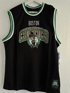 New Boston Celtics nba Basketball Jersey Adult MENS L Large Black Tank Top - Picture 1 of 8