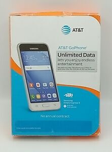 Samsung Galaxy Express 3 Go Phone Prepaid Carrier AT&T White