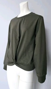 Michael Kors Active Casual Pullover Sweatshirt Crew Top Women's Size XL Green - Picture 1 of 9