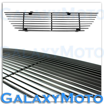 99-04 Ford Mustang V6 V8 GT No Logo Glossy Black Upper Billet Grille Insert - Image 1 of 3