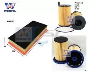 Wesfil Oil Air Fuel Filter Service Kit for VW Touareg 7P 3.0L 07/2011-2019 - Picture 1 of 4