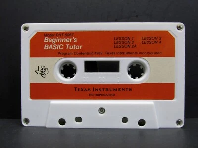 Beginner's Basic Programming Tutor, TI-99/4a, Cassette, Texas Instruments, 1982 - Image 1 of 3