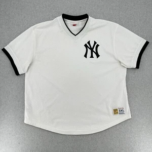 Mitchell & Ness New York Yankees Jersey Men 3XL White Cooperstown Collection MLB - Picture 1 of 15