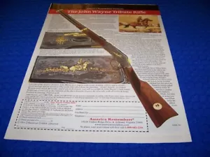 2022 JOHN WAYNE "TRIBUTE RIFLE" TRIBUTE RIFLE..1-PAGE SALES AD..(572NN) - Picture 1 of 2