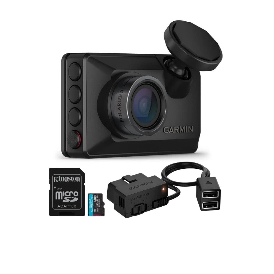 Garmin Dash Cam X210 1440p Black Camera with 140 Degree Field of View Bundle - Image 1 of 4