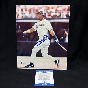 GARY SHEFFIELD PADRES SIGNED AUTOGRAPH 8X10 PHOTO BAS BECKETT COA AA30317 - Picture 1 of 3