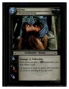 LOTR Il Signore degli Anelli TCG CCG Età Fine 19P2 Gimli, Foglio Guida Opinionata (Qtà) - Foto 1 di 2