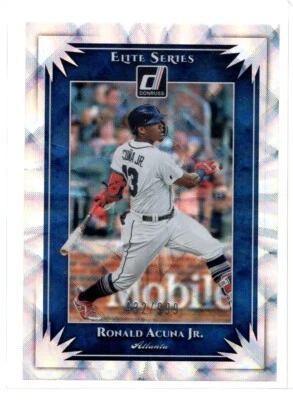 2019 Donruss Elite Series Diamond #ES1 Ronald Acuna Jr. - Image 1 of 2