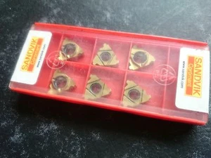 6 Sandvik threading inserts 266LL-16SA01F080E 1135 ( 266 INT LH 8 stub Acme - Picture 1 of 2