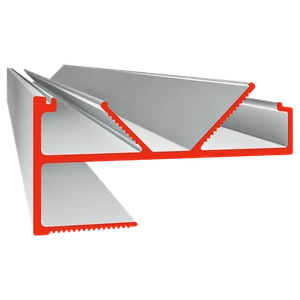 LED-Trockenbauprofil VTL Twin 2m für Vouten mit Lichtbändern bis 18mm iluminize - Bild 1 von 7