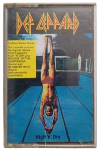 Def Leppard, High 'N' Dry, Cassette Tape Oct-1992, Bringin' On The Heartbreak - Picture 1 of 9
