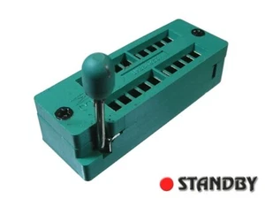 1pc 220-3341 20 pin Zero Insertion Force ZIF DIL TEST SOCKET 7,62mm - Bild 1 von 3