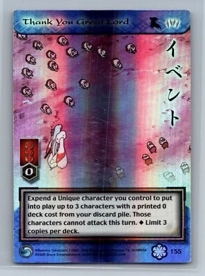 Inuyasha TCG - Thank You Great Lord - ULTRA RARE - Score Saisei - Image 1 of 4