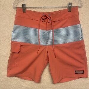 Vineyard Vines Swim Shorts Mens 28x9 Pink Blue Trunks Board Shorts Chino Beach