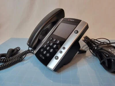 Polycom VVX 500 Touchscreen Office IP Phone 2201-44500-001  Office Phone - Image 1 of 4