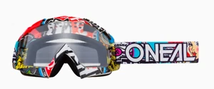 OCCHIALI MOTOCROSS ENDURO SCI O'NEAL B-10 Goggle CRANK V.18 Multi/Clear - Foto 1 di 3
