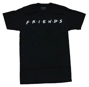 Friends Mens T-Shirt - Classic White Word Logo - Picture 1 of 1