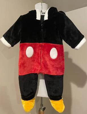 MICKEY MOUSE Hooded Disney Jumper Costume Halloween Infants Baby - Image 1 of 4