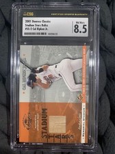 2001 Donruss Classics Stadium Stars Relic Cal Ripken Jr. CSG 8.5 Pop 1 Graded!!!