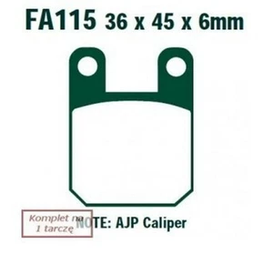 EBC Brakes Plaquettes de frein Plaquettes de freins FA115 - Photo 1/7