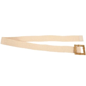 Bamboo Buckle Belt Woven Belts for Women Raffia Clothing 's Fashion - Picture 1 of 12