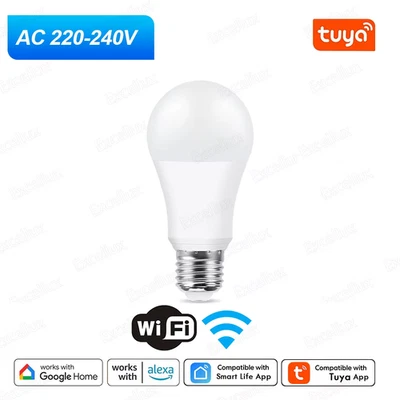 Tuya E27 Led Lamp App Control Bluetooth /Wifi Led Light Bulbs 15W RGB CW WW Smar - Image 1 of 4