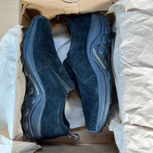 Merrell Jungle Mokassins in Midnight Black Wildleder Größe UK 9 EU 43,5 Neu mit Etikett - Bild 1 von 16