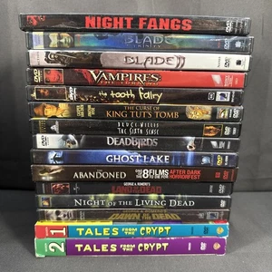 Horrorfilm Lot 6 15 DVDS Zombies Vampire & Ghosts Features sehr guter Zustand seltene Titel - Bild 1 von 5