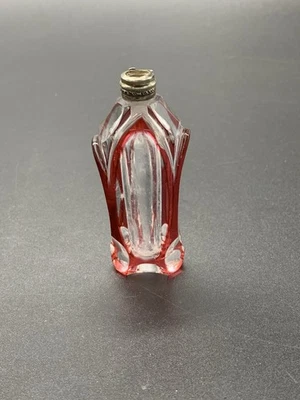 Ancien Flacon A Sel Cristal Et Argent Vintage Old Boolte Salt  - Photo 1/4