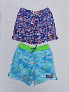 Boys Vineyard Vines Bathing Suit Trunks/Youth Sizes 5 + 6/Pack of 2 - Picture 1 of 10
