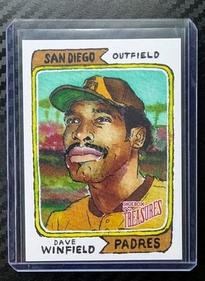 2025 Topps Shoebox Treasures #55 Dave Winfield Stamp /99 San Diego Padres - Image 1 of 3