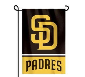 San Diego Padres Double Sided Garden Flag 12x18 Heavy Duty Polyester/New - Picture 1 of 1