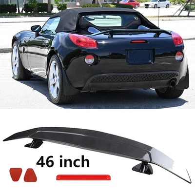 For Pontiac Solstice 46" Spoiler Rear Trunk Spoiler Roof Tail Wing Gloss Black Foto 1 de 4