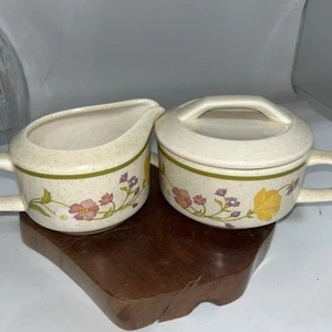 Lenox Summer Wind Temperware Creamer and Sugar Bowl With Lid Set - Picture 1 of 4