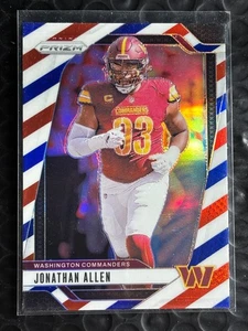2024 Panini Prizm - Jonathan Allen #292 Red White & Blue Prizm Commanders - Picture 1 of 2