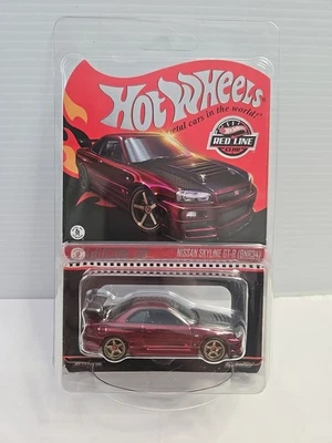 Hot Wheels Nissan Skyline GTR R34 BNR34 Red - RLC sELECTIONs Red Line Club 2024 - Image 1 of 2