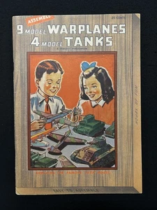 Assemble 9 Model WARPLANES & 4 Model TANKS Fawcett PUNCHOUTS c. 1940s - Imagen 1 de 5