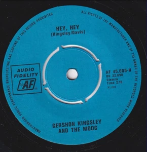 Gershon KINGSLEY * 1972 BREAKS LIBRARY MOOG FUNK 45 * Listen! - Picture 1 of 2