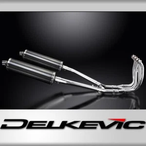 SUZUKI GSX1300R HAYABUSA 99-07 4-2 EXHAUST SYSTEM 450mm CARBON OVAL BSAU - Picture 1 of 4