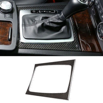Cuadro de ajuste del panel de cambio de marchas central de fibra de carbono para Mercedes-Benz GLK 2009-2012 Foto 1 de 4