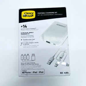 OtterBox 3-in-1 Mobile Charging Kit 5k mAh- White - Picture 1 of 5