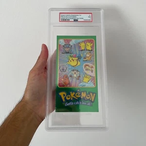 2000 Topps Pokemon Tv Series 2 Oversized Tin Topper #1 Pikachu & Others - PSA 7 - Picture 1 of 9