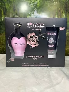 GIORGIO VALENTI ROSE NOIRE ABSOLUE FOR WOMEN 100ML EDP SPRAY/ 100ML BODY LOTION - Picture 1 of 8
