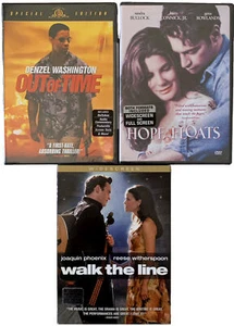 3 DVDs Out of Time, Hope Floats & Walk the Line NEW Widescreen - Picture 1 of 2
