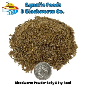 Blood Worm Powder, Freeze Dried Bloodworm Powder Food for Fry & Babies - Picture 1 of 4