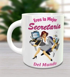 Dia De La Secretaria Coffee Mug Taza 11oz New 2023 Regalo Secretary Day Souvenir - Bild 1 von 3