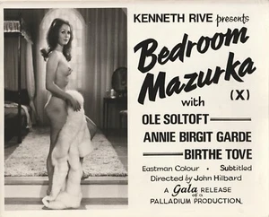 BEDROOM MAZURKA ORIGINAL LOBBY CARDS ANNIE BIRGIT GARDE 1970 - Picture 1 of 12