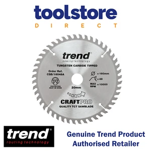 Trend Tools CSB/16048A Trend Wood Circular Saw Blade 160Mm X 20Mm X 48T - Picture 1 of 8