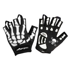 RocRide Skeleton Cycling Gloves Gel Padded Road Mountain BMX Half Finger