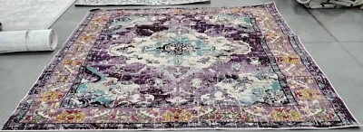 Alfombra mancha trasera violeta / l azul 9' x 9' sq, precio reducido 1172757792 MNC243L-9SQ Foto 1 de 4